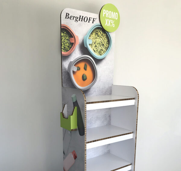 sfeerbeeld van een productdisplay voor berghoff