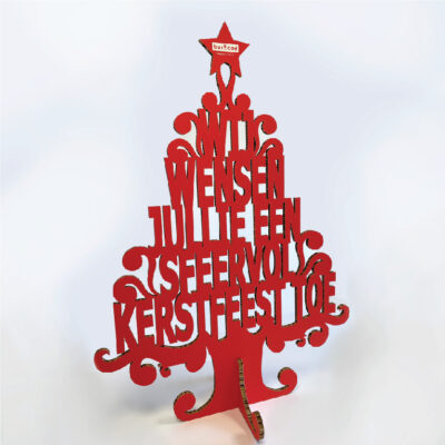 Rode kerstboom